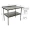 Bk Resources Work Table Stainless Steel With Undershelf, 1.5" Rear Riser 48"Wx24"D VTTR-4824 - alternate 2